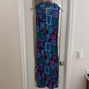 Impressions Multicolor Geometric Maxi Dress
